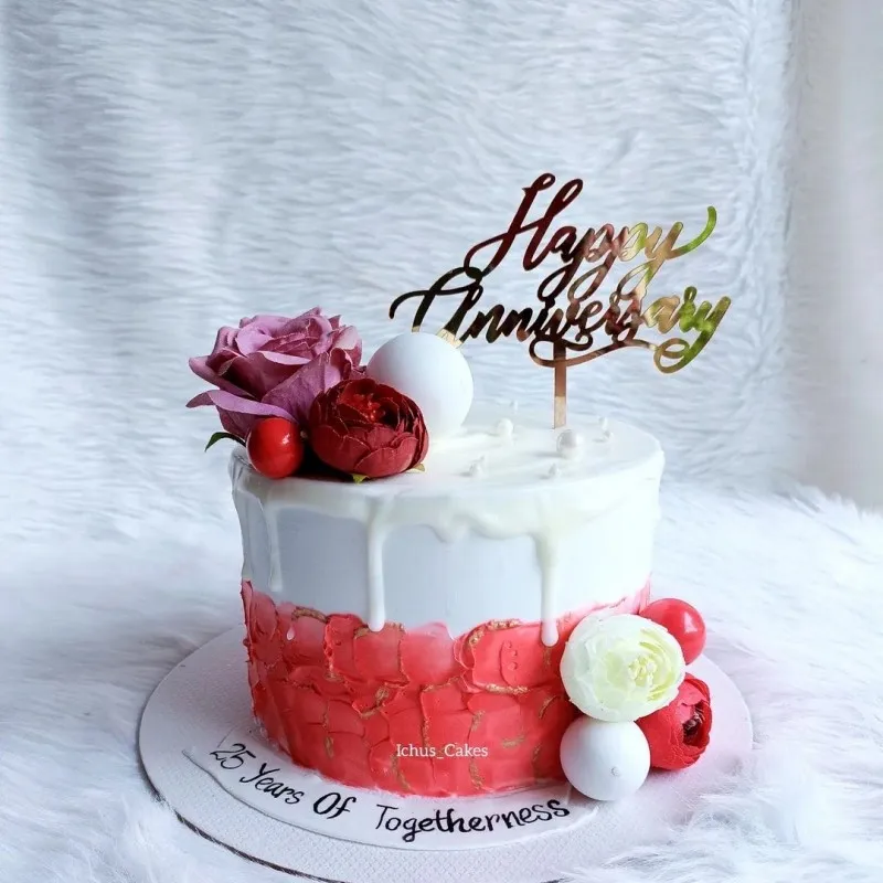 Hochzeitstag Tortenaufsatz Acryl Kuchendekoration Einsatz Partyzubehör Romantische Feier Dekor Paar Liebe Andenken – Detail 7