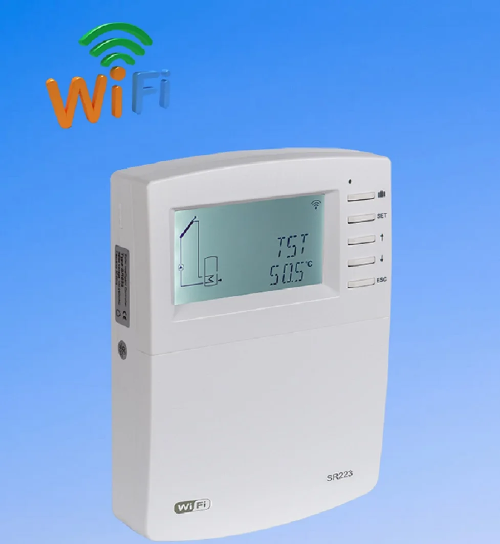 New Model SR223 Solar Water Controller with Wifi Function for Separated Pressurized Solar Water Heater System