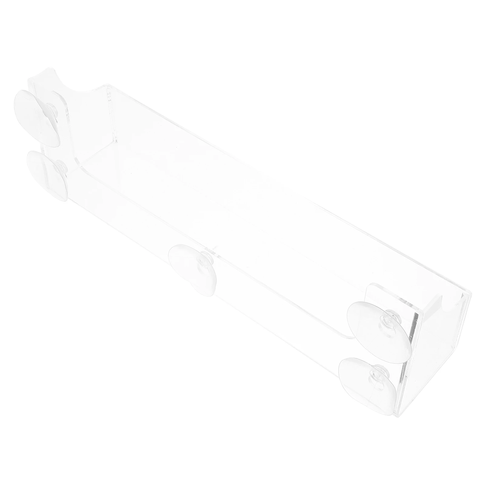 

Fridge Storage Shelf Acrylic Suction Cup Display Rack Clear Bottle Syrup Wall Mounted Spice Kitchen ganizer Storage Solution