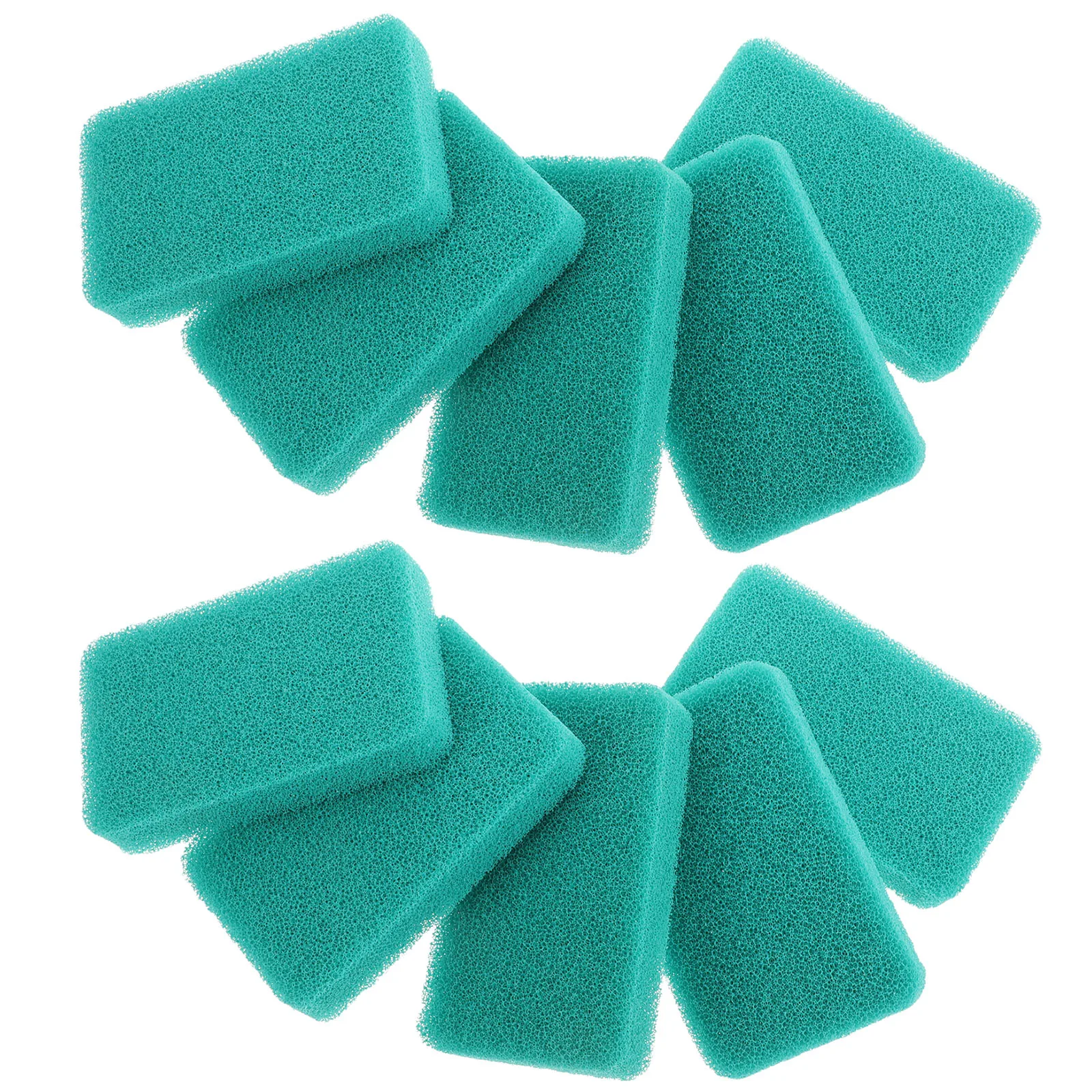 

10pcs Silicone Cleaning Sponge High Density Kitchen Scrubber Fruit Vegetable Dishwashing Reusable Sponges Non Absorbent Quick