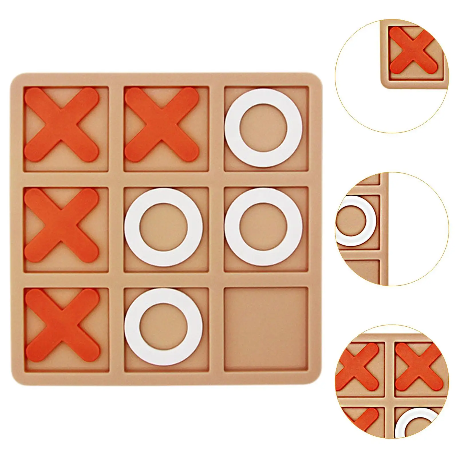 Tic TAC Toe 게임 클래식 가족 보드 게임 탁상 블록, XO 테이블 장난감, 성인 가족 어린이 실내 야외 구디 백 필러