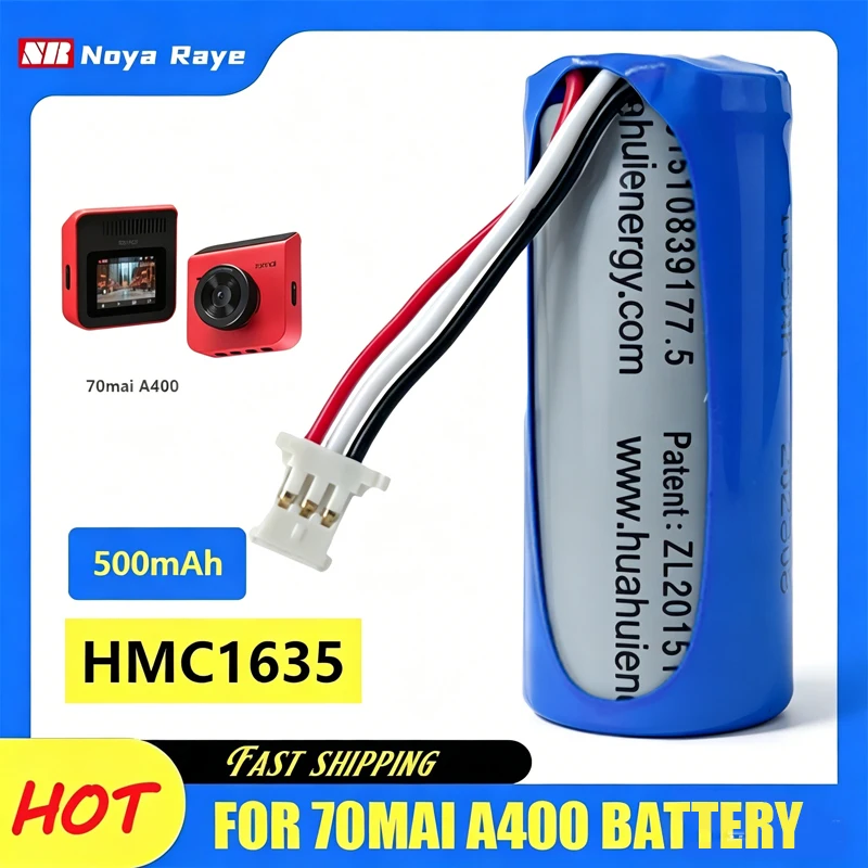 3.7V HMC1635 Lithium-ion Battery HMC1635 500mAh for 70mai A400 Battery Rubik's Cube Intelligent Tachograph