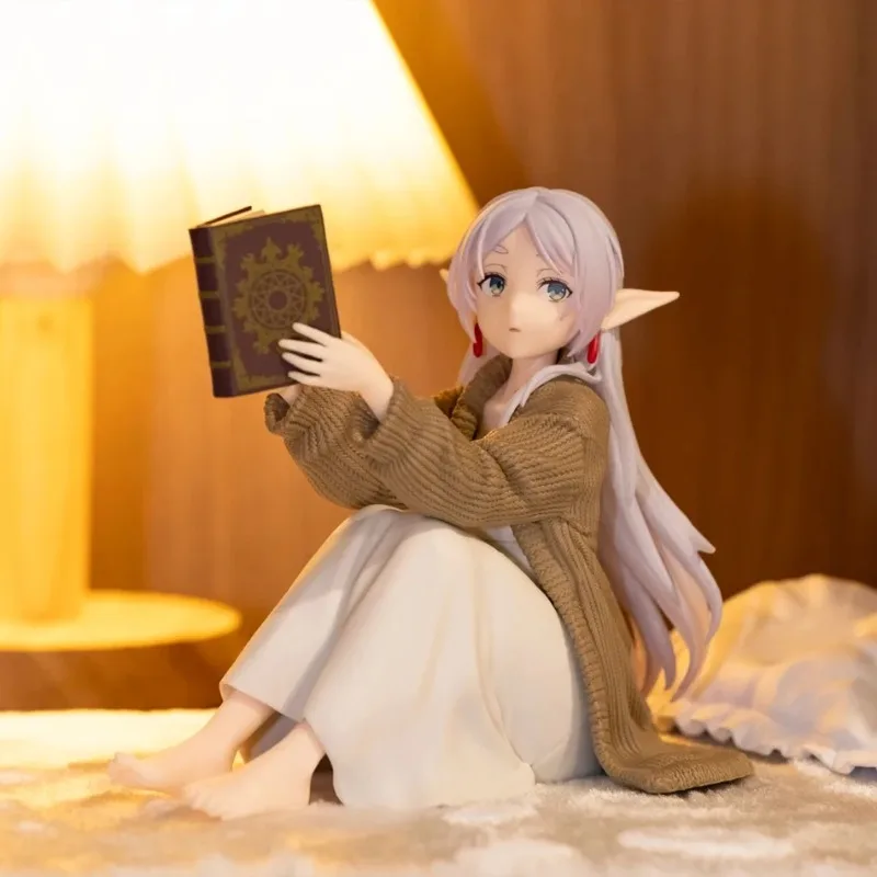 12 سنتيمتر أنيمي تمثال فريرين بيوند رحلة نهاية عمل دمية فريرين السرخس غرفة فستان المنزل بولي كلوريد الفينيل نموذج تمثال جمع اللعب الهدايا