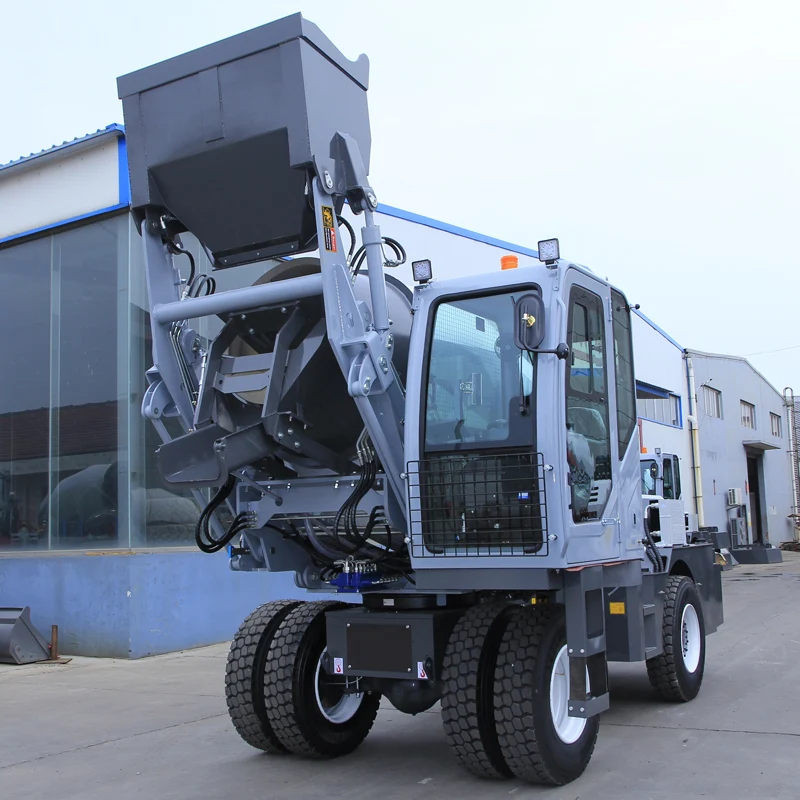 خلاط خرسانة ذاتي التحميل مباشرة من المصنع لشاحنة خلط الخرسانة والاسمنت ذاتية التحميل
