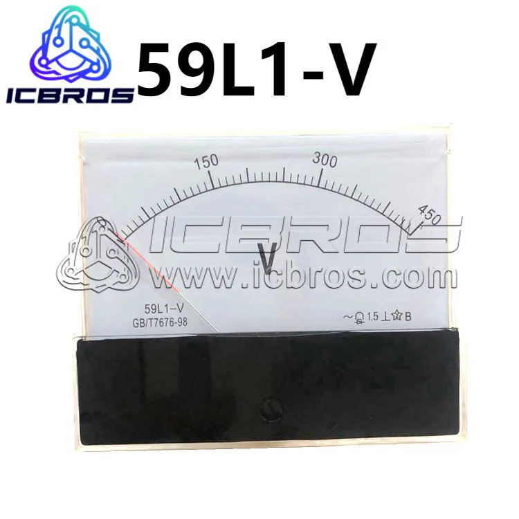 59L1 pointer type AC voltmeter 50V 100V 150V 250V 300V 450V 500V 750V 1000V 10KV/100V 35KV