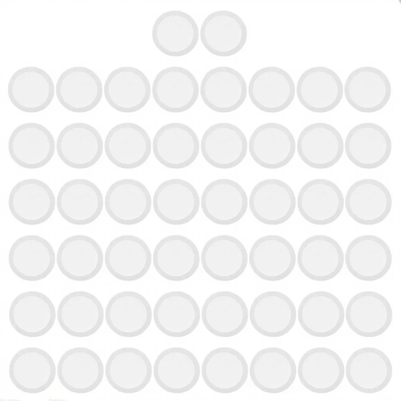 

50Pcs Kazoo Flute Diaphragms Durable ABS Protective Membranes for Crisp Bright Sound Flute Accessories Music Instrument Supplies