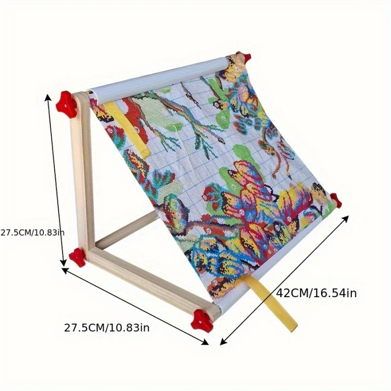 

1 комплект портативных съемных рамок для вышивания, легкий и простой в установке фиксатор, используемый для домашних поделок и швейных работ.