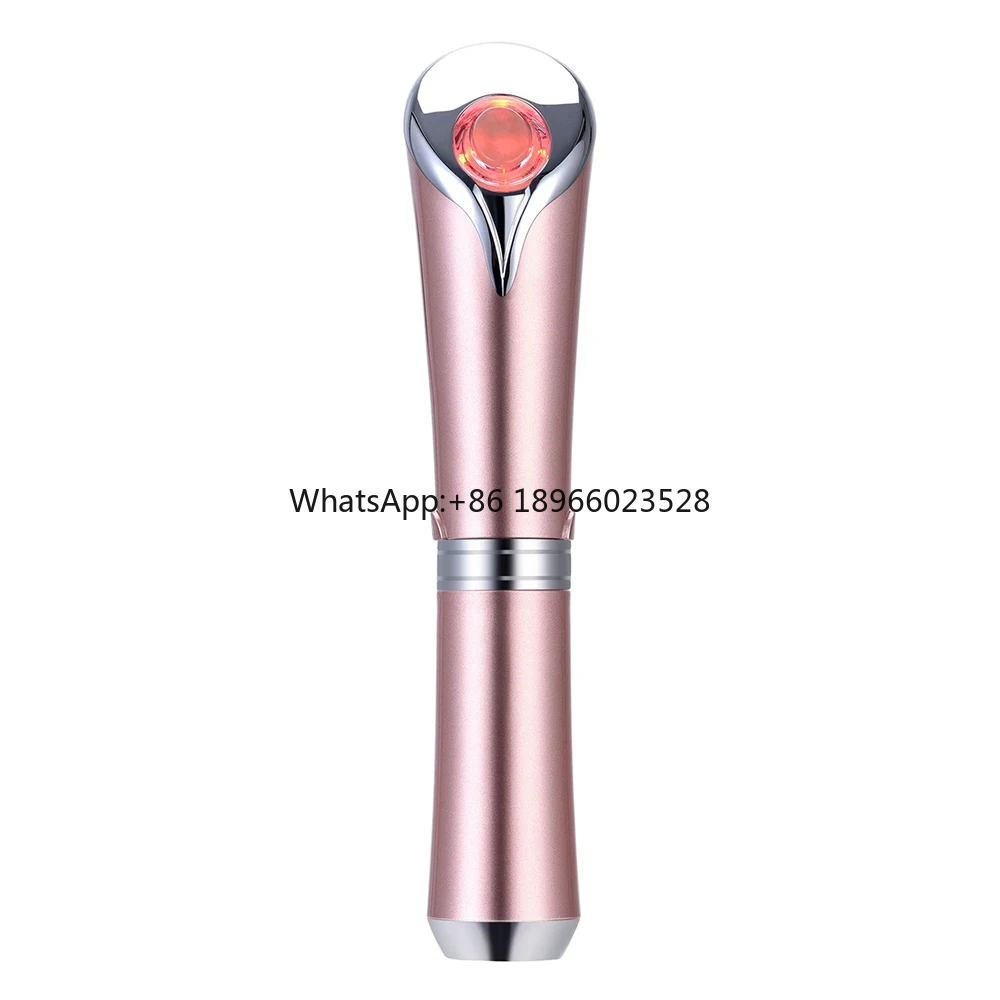 beauti product electric heated high frequency vibrating eye massager wand jade ion beauty eye massager