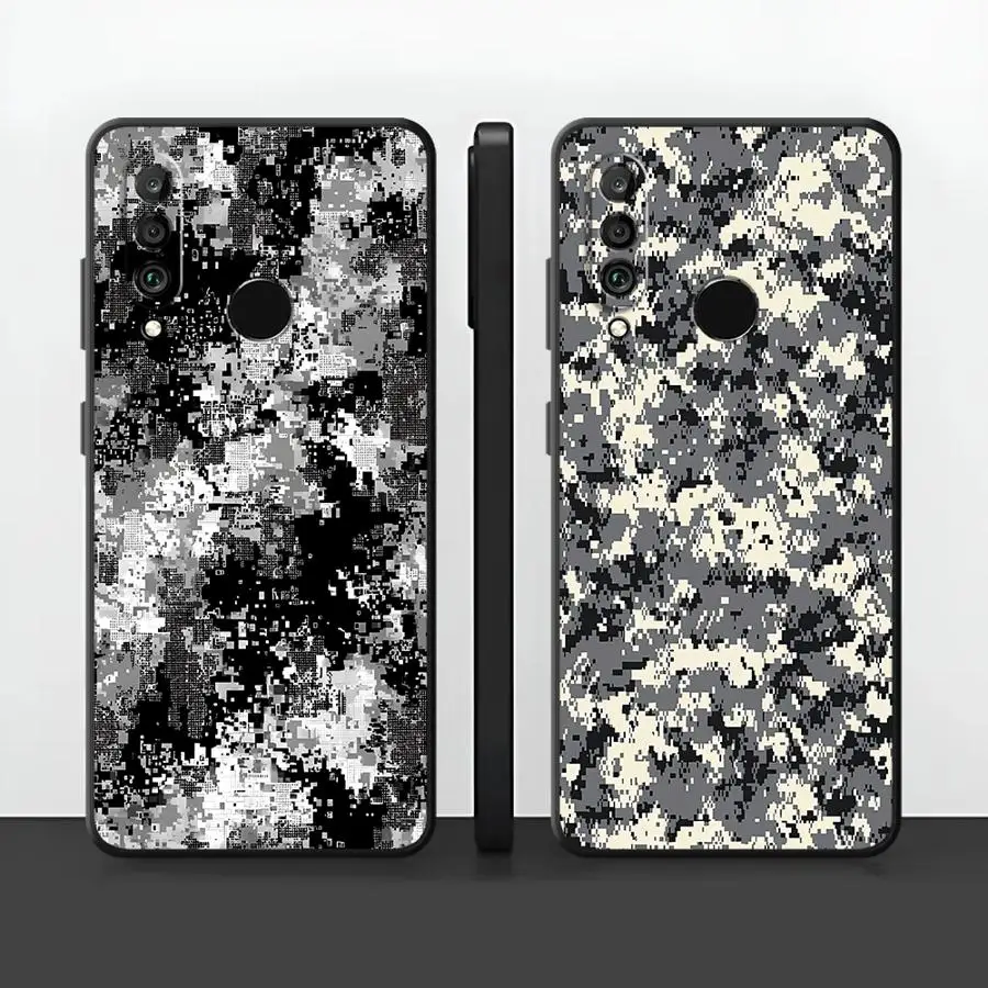 Funda con diseño de camuflaje para teléfono Huawei P30 P20 Pro P20 Lite 2018 P20 P40 Lite P Smart 2019