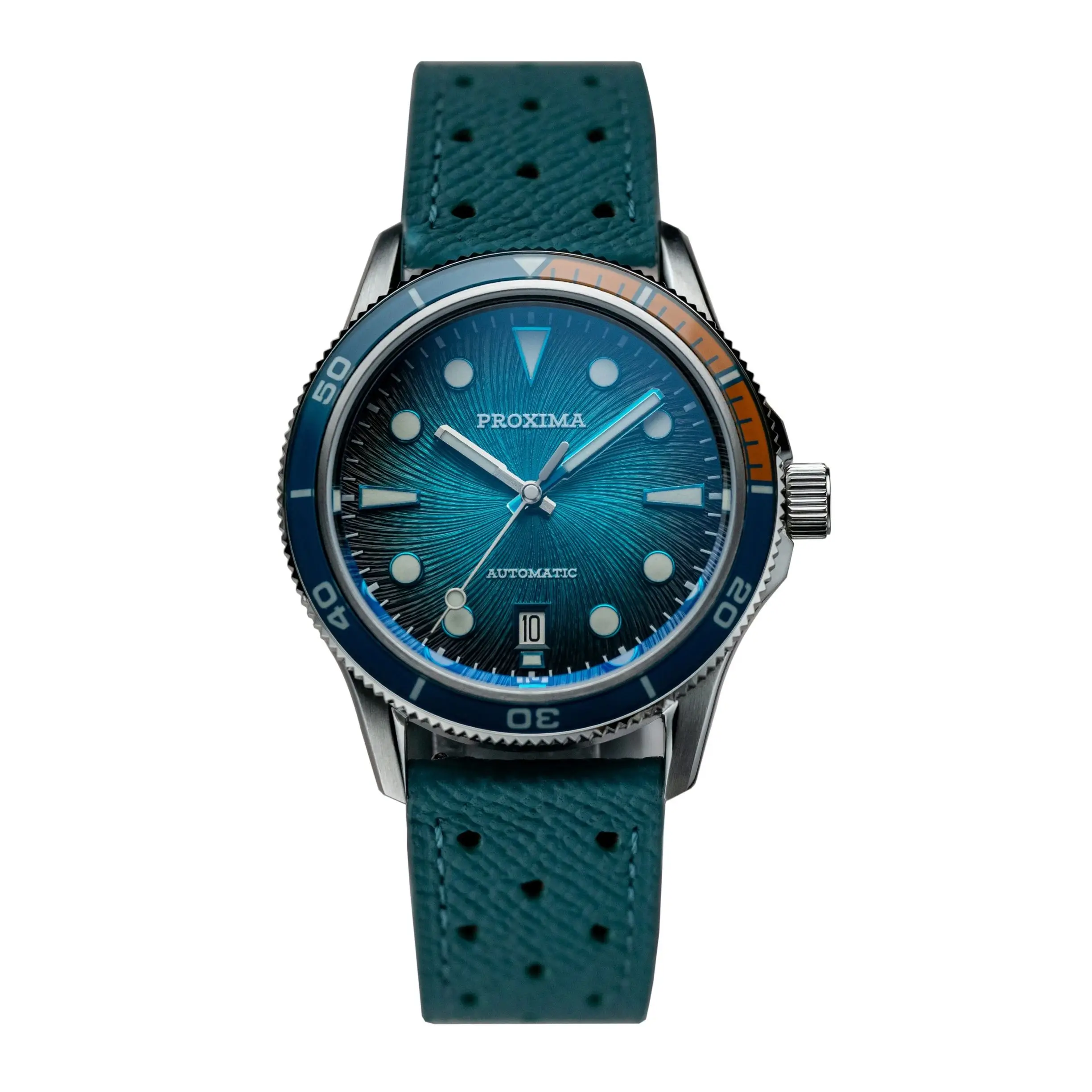 PROXIMA Men Automatic Watch 39MM Mechanical Wristwatch Diver 10ATM Luminous Sapphire Ceramic Bezel Miyota 9015 Jianzhan Dial