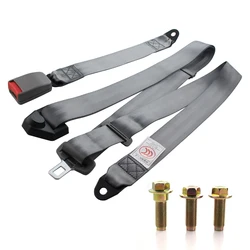 Universal Car Seat Belt Simple 3 Point Safety Belt Auto Car Accessories Safety Belt Car Safety Seat Lap Belt Kit Adjustable Lap