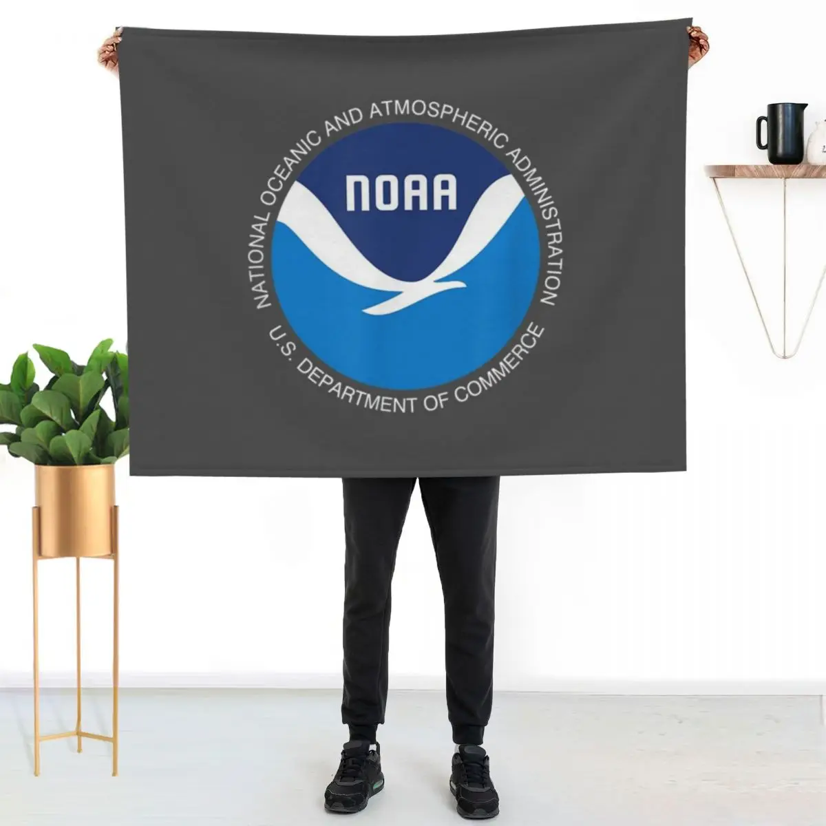 

NOAA National Oceanic and Atmospheric Administration Throw Blanket Cozy Microfiber Throw Blanket for Home Bedroom