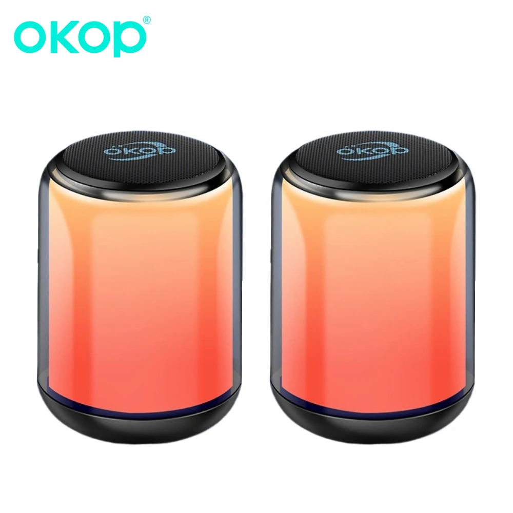 

OKOP Bluetooth Speaker,RGB Ambient Light,Computer Speaker 2PCS,Subwoofer,Sound Desktop Small Speaker,Subwoofer Element USB 범블비헬맷