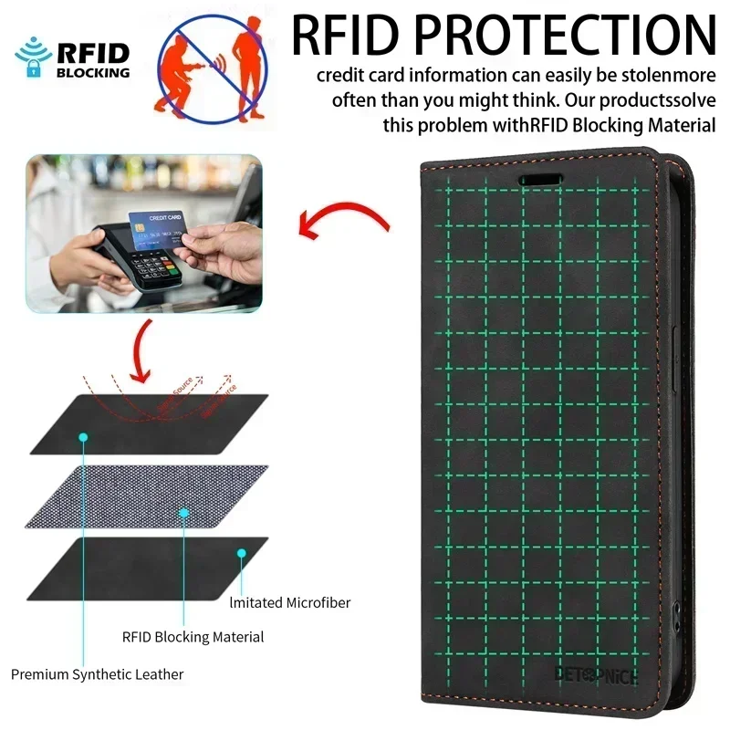 Funda tipo billetera de cuero magnética Mi15Pro para Xiaomi 15 Pro, Funda para teléfono, Funda protectora con bolsillo para tarjetas para Xiaomi Mi 15Pro