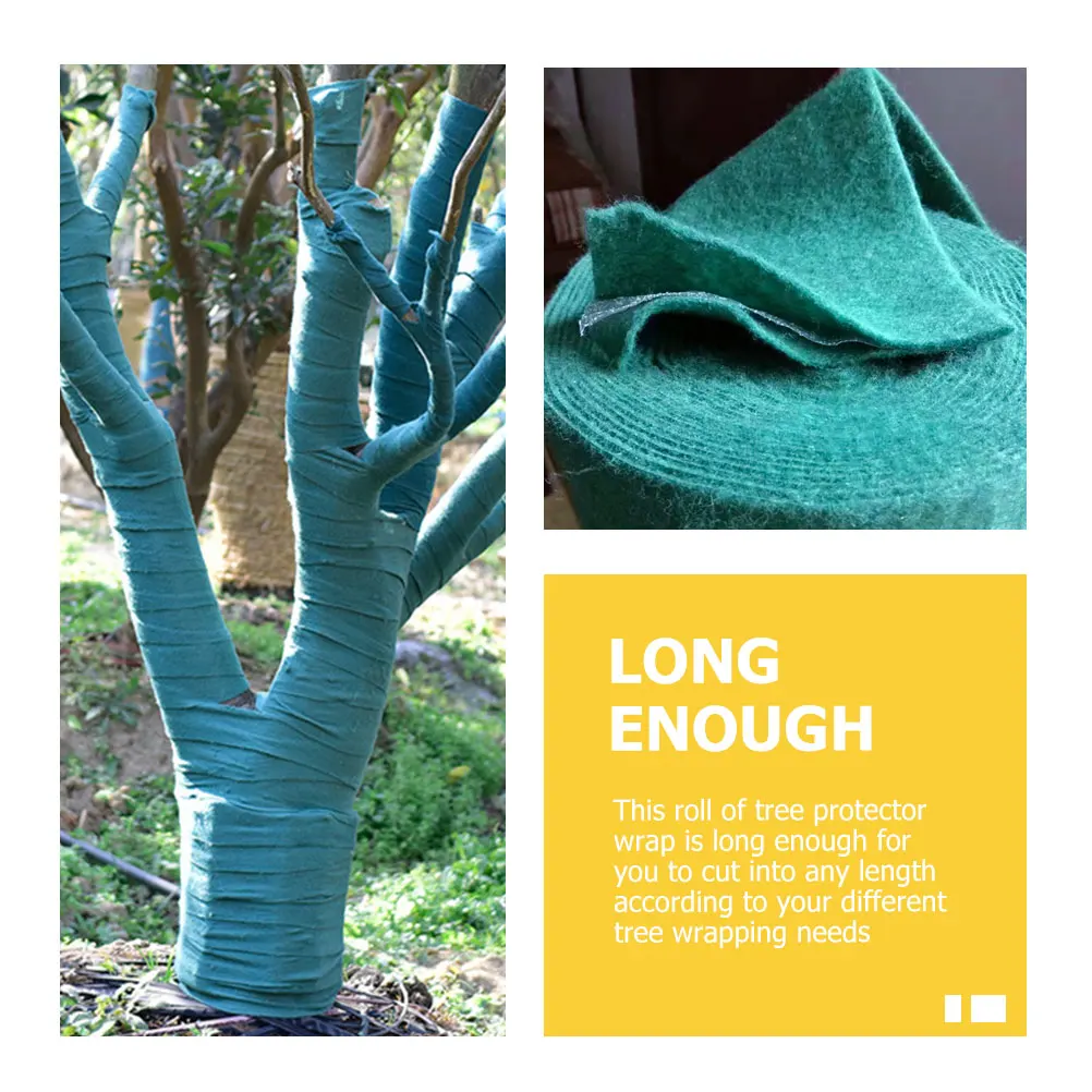 

2 Rolls Tree Protector Wrap Winter-Proof Trunk Guard Sun Moisturizing Frost Resistant Non-Woven Fabric Garden Supplies Fruit