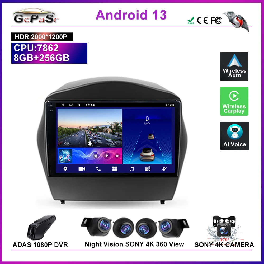 

Car Android For Ford Mondeo 5 Fusion 2012 - 2014 Radio Wireless Carplay Multimedia 5G QLED Screen Screen High-performance CPU