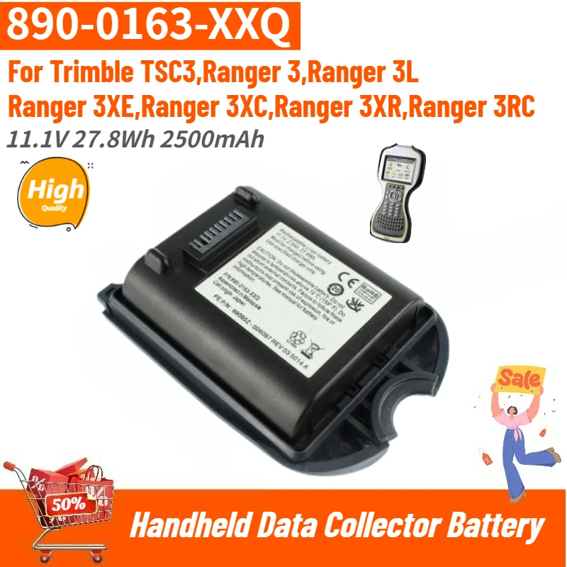 

High Quality 890-0163-XXQ Battery 11.1V 2500mAh for Trimble TSC3, ACCAA-112, 990652-004756, 890-0163,Ranger 3/3L/3XE/3XC/3XR/3RC