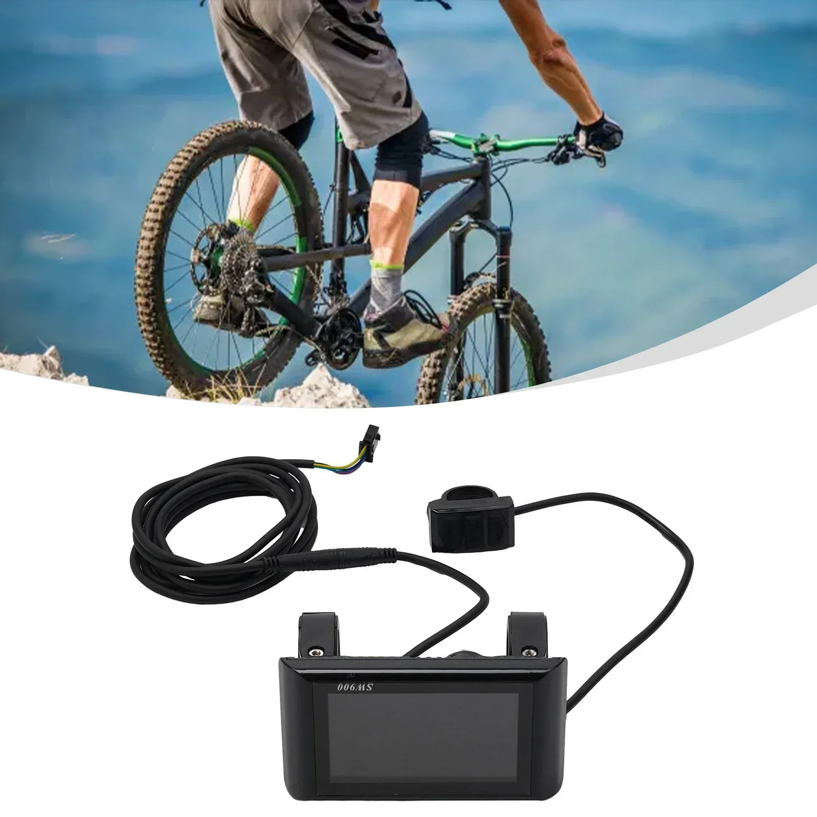 

Versatile E-Scooter Display Panel SW900 Colorful LCD 24-60V Backlight Adjustment 5/6 Pin Adapter Electric Bike Accessories