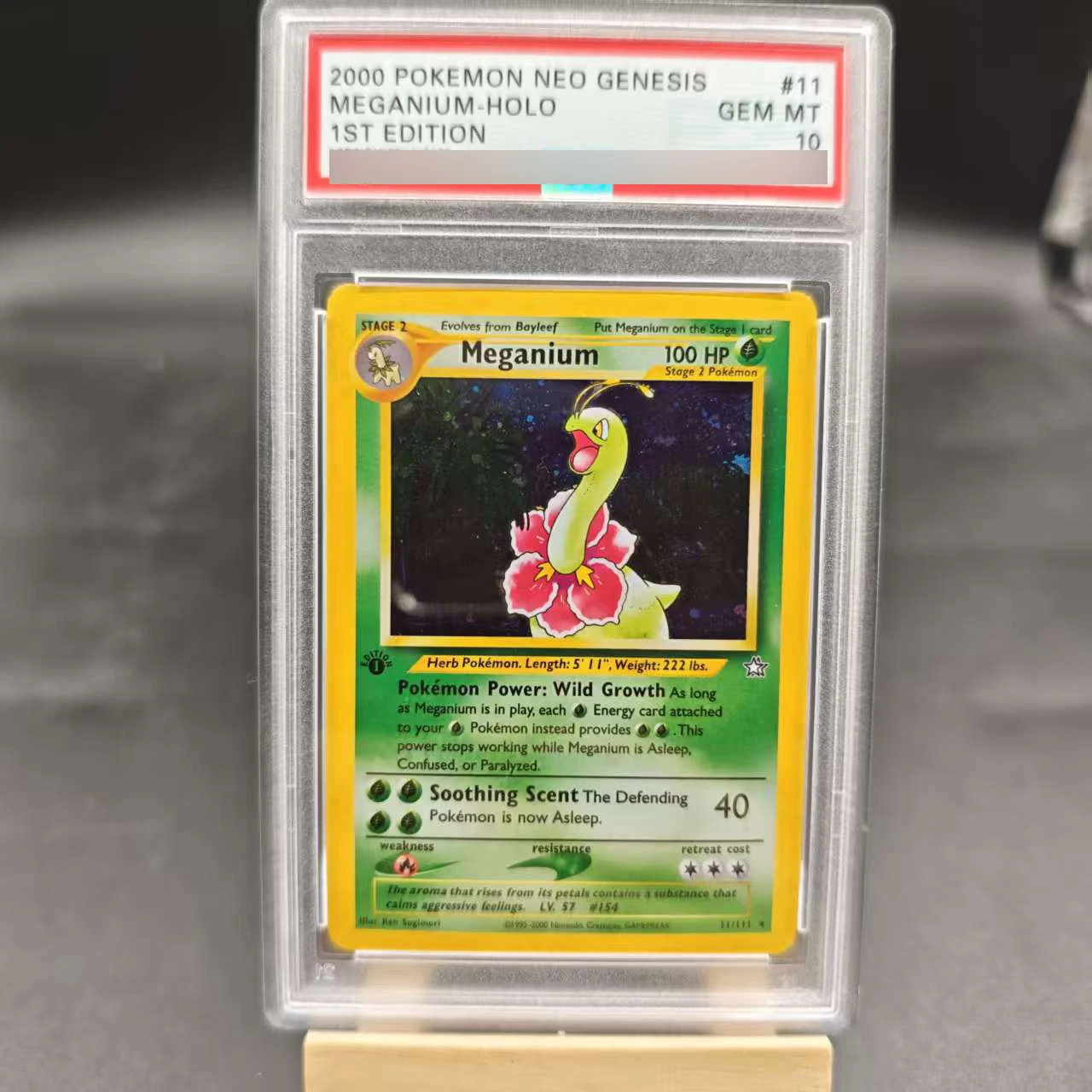 

Diy PTCG 1St Meganium Карта с английским рейтингом Tyranitar Arcanine Dragonite Espeon Копия версии Классическая коллекционная игрушка-карточка аниме