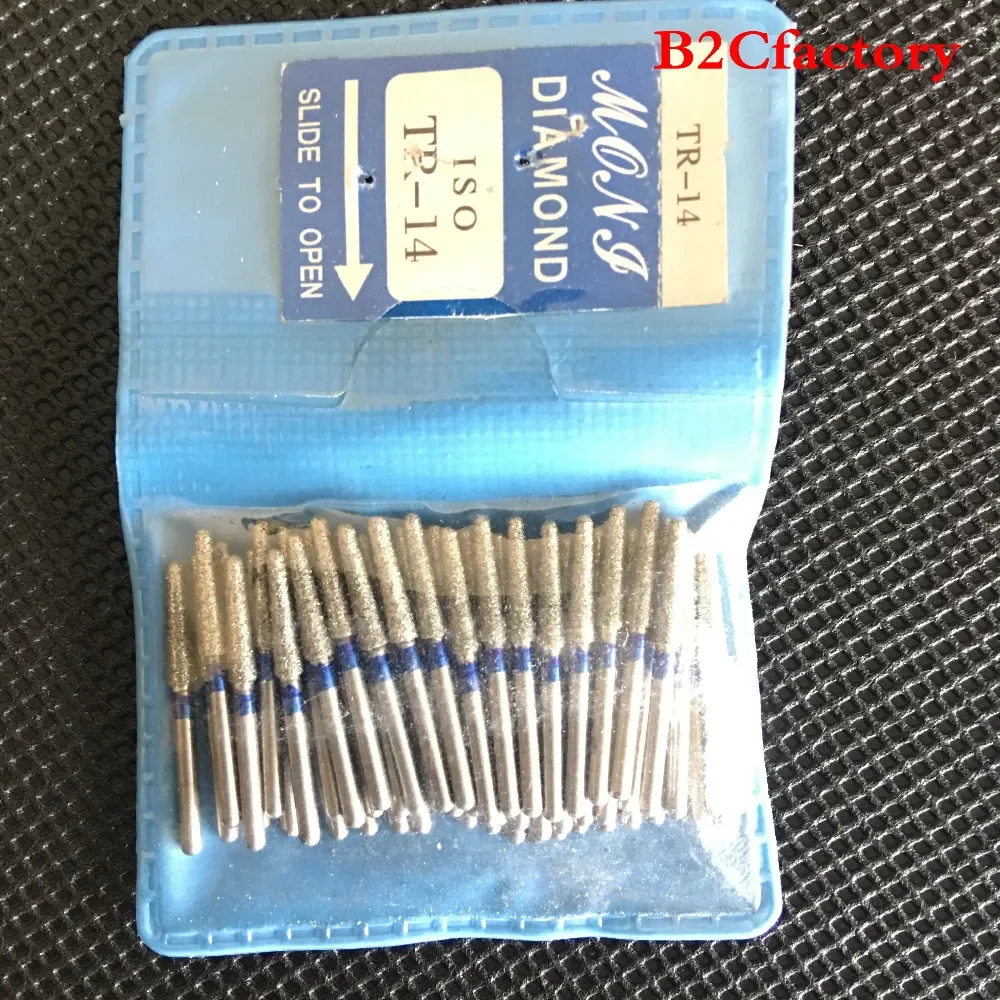 50PCS TR series Dental Diamond Polishers Dental burs for Smoothing Teeth Polishers