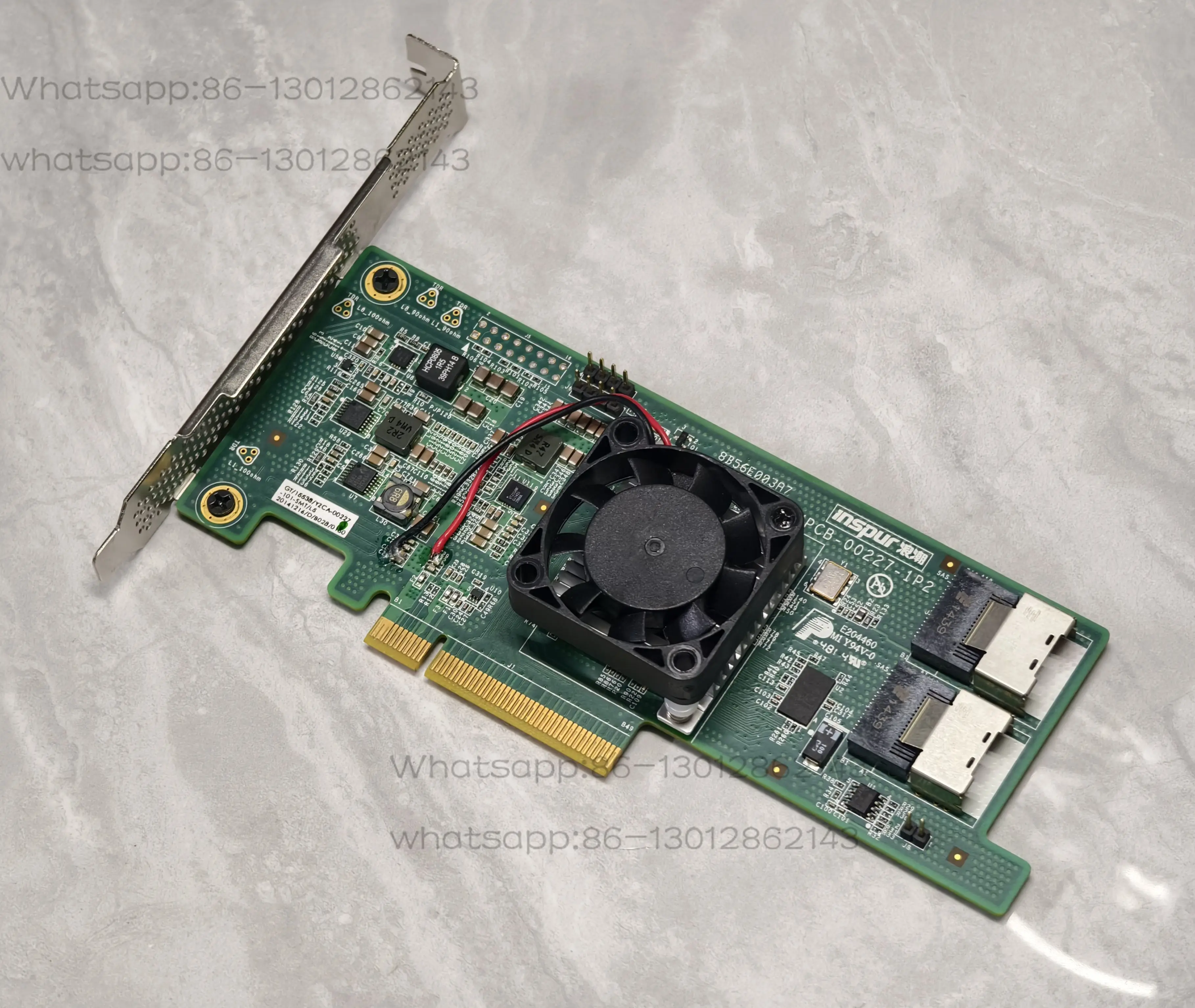 With fan for 12G wave 3008 through card external 8644 2308HBA card 6G raid card iT iR mode