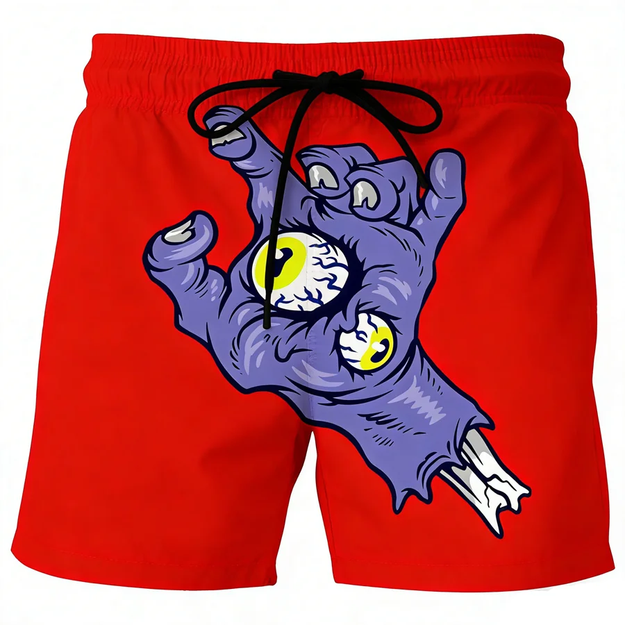 

For Men Comfortable Summer Cartoon Beach Shorts Outdoor