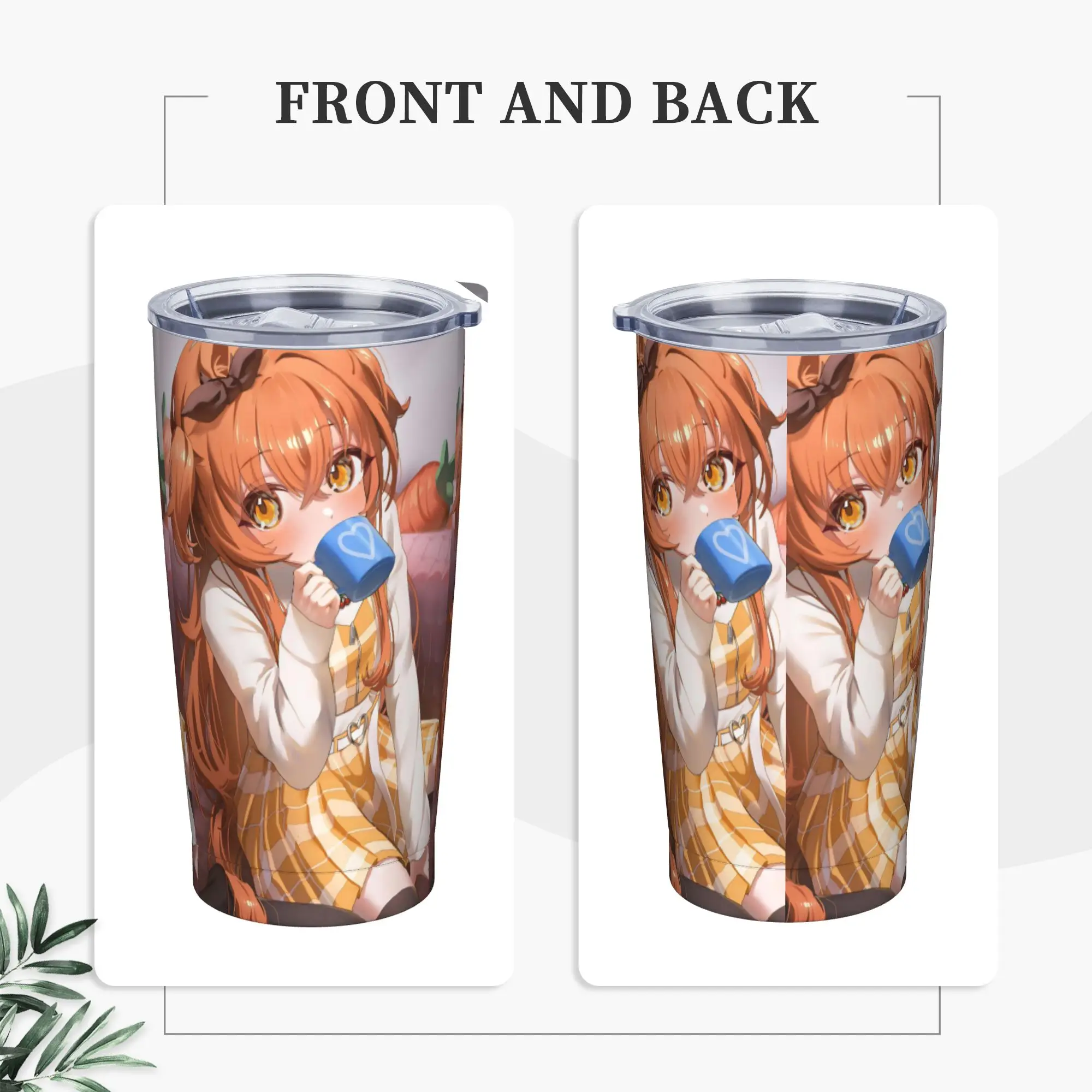 Stainless Steel Tumbler Umamusume Pretty Derby Mayano Top Gun Coffee Mug Heat Preservation Hot Drink Car Mugs Beach Water Bottle
