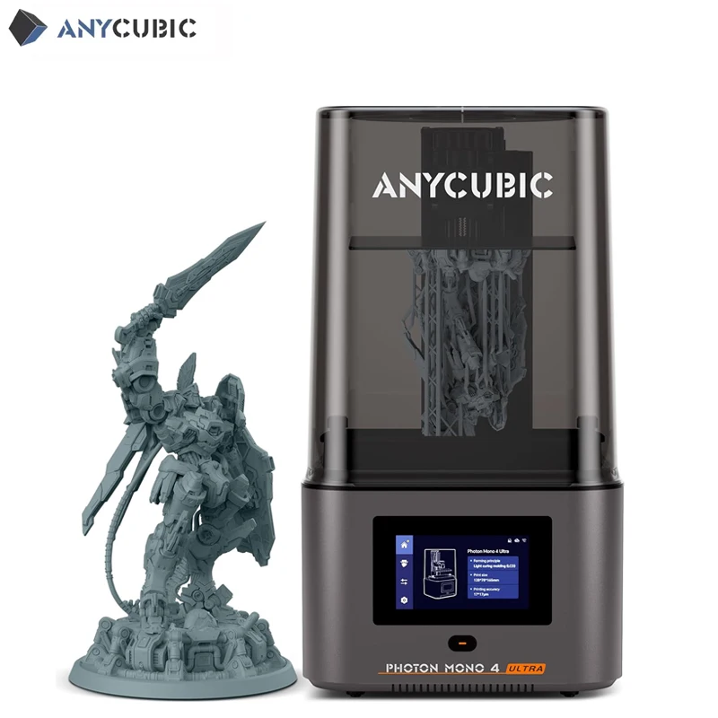 ANYCUBIC 10K Resin 3D Printer Photon Mono 4 Ultra 7'' LCD Mono Screen Max Printing Speed 120mm/h Printing Size 236X231X430mm