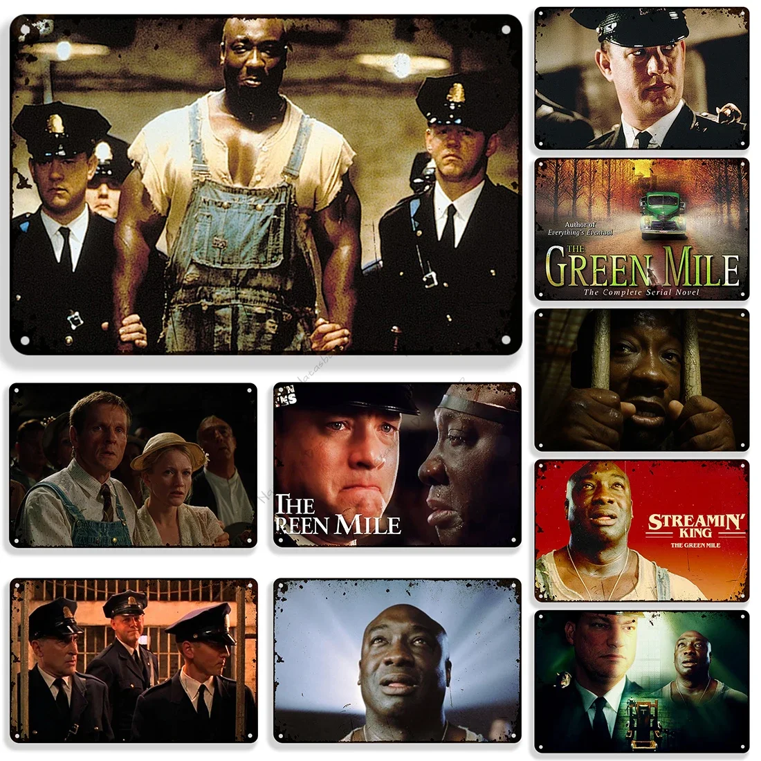 Movie The Green Mile Metal Tin Sign Retro Metal Poster Wall Decorative Plate Vintage Metal Signs Home Club VintagePlaque