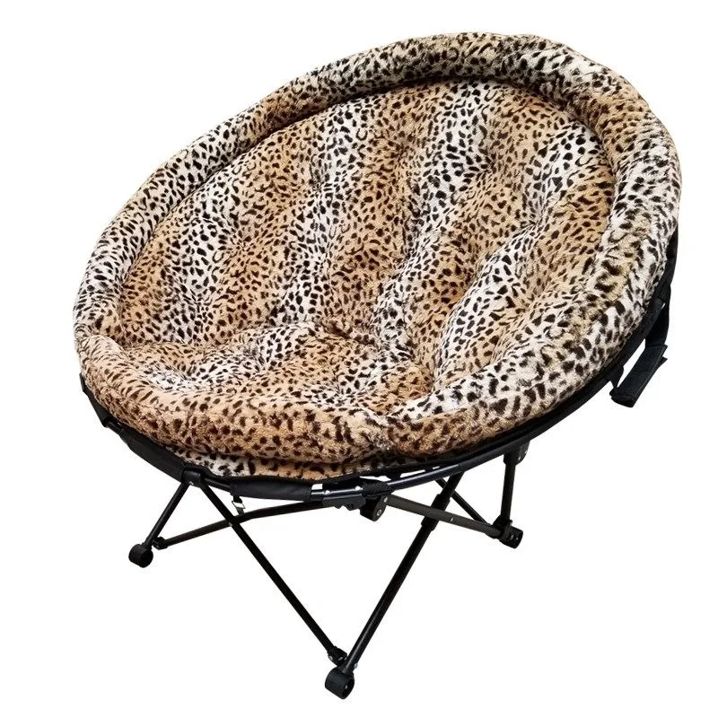 Foldable Lazy Moon‑Chair Removable Washable Leisure Lounge Sofa for Balcony Dorm Outdoor Travel Camping Furnishings Equipment