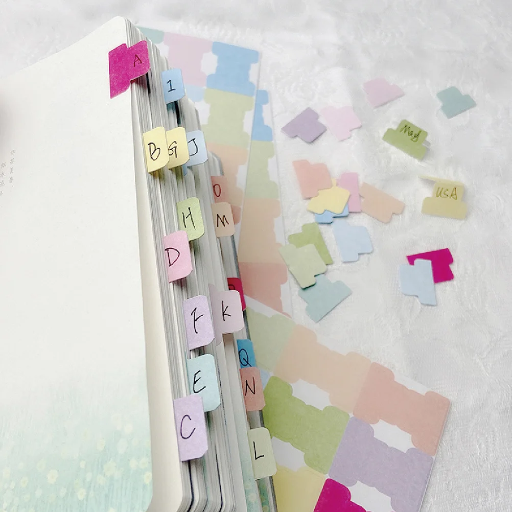 

Записываемые цветные липкие вкладки, 50 листов индексных этикеток для папок, книг, организации документов, липких вкладок