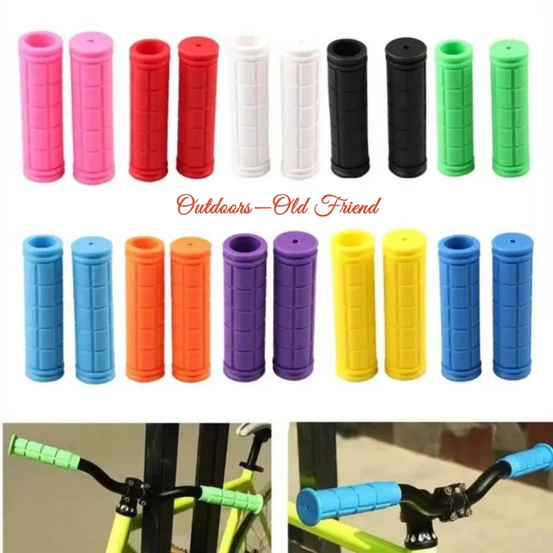 

New Bicycle Handlebar Grips Anti-skid Bike Handle Bar Grips Rubber Covers Fixed Gear BMX MTB Mountain Bike Bicycle Accessories