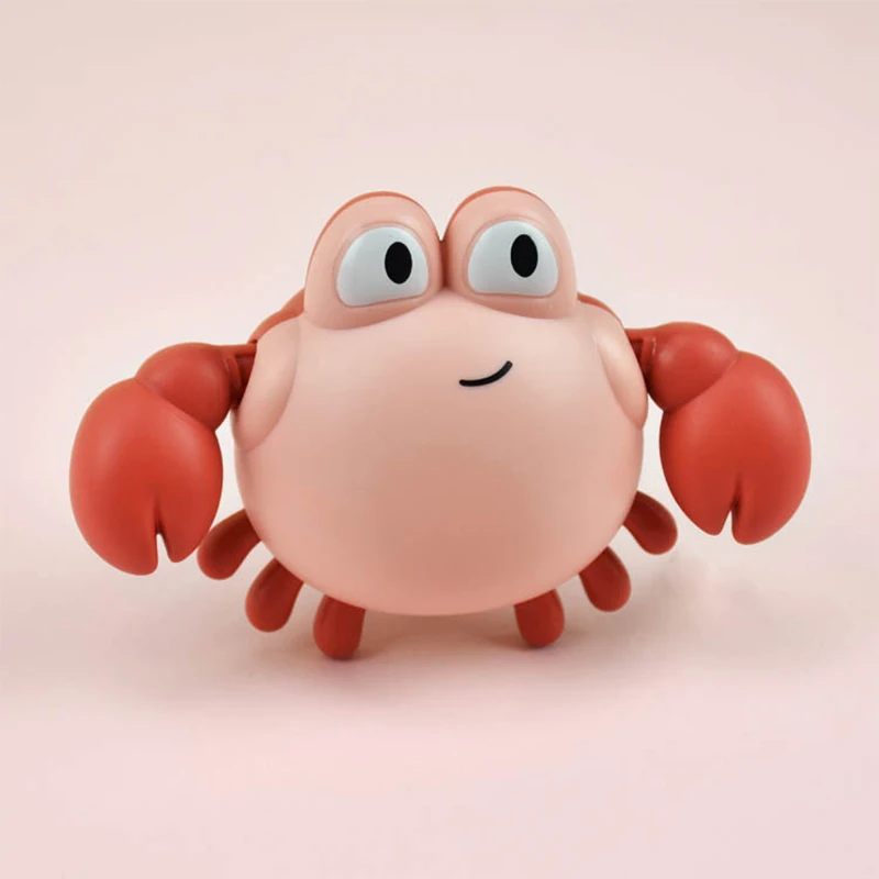 Cute Crab Clockwork Bath Toy For Baby Boy Girl Summer Beach Supply Shower Gift