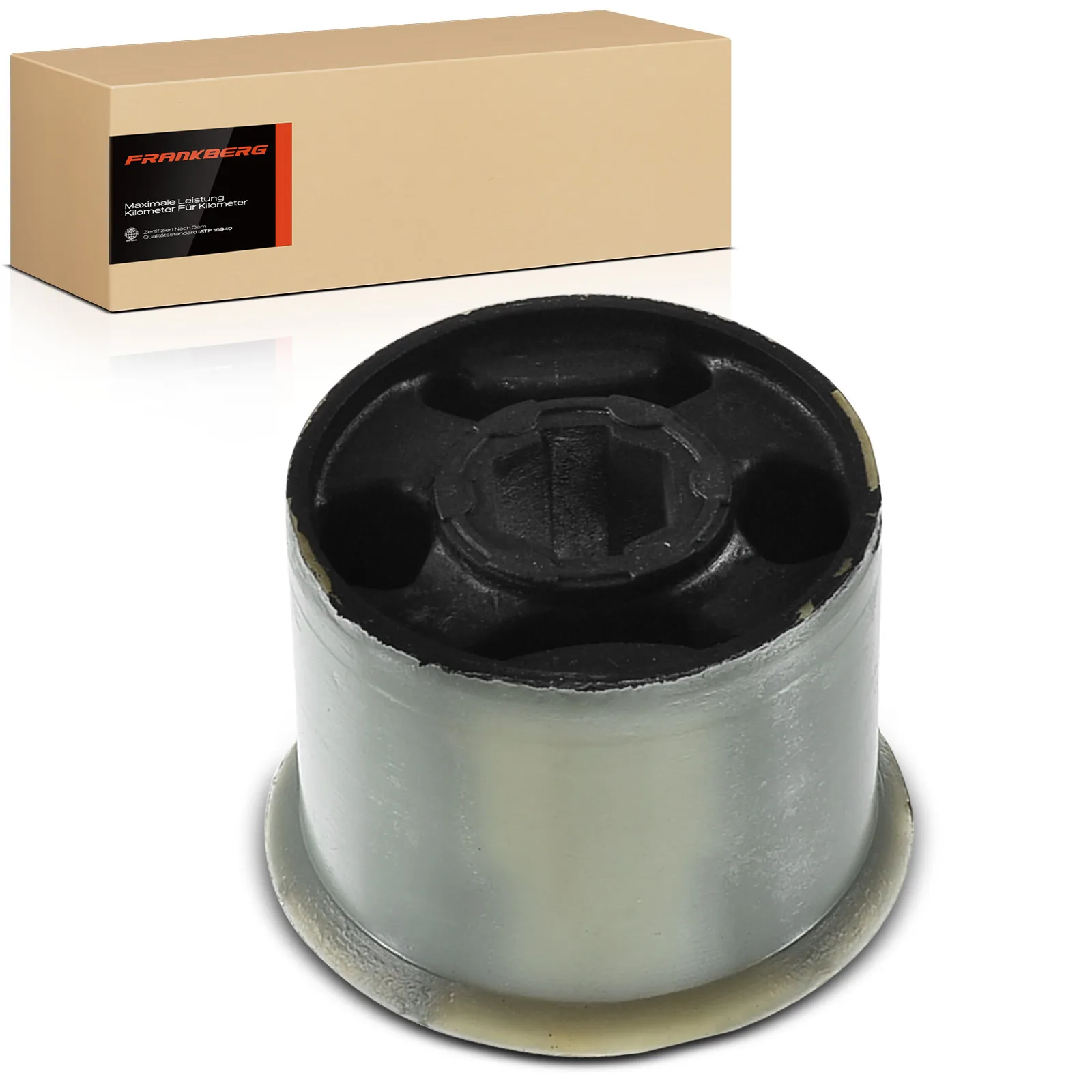 Frankberg 1x Lagerbus Draagarm Vooras voor VW Fox Hatchback Polo Seat Cordoba Ibiza III Skoda Fabia I Combi 6Q0407183