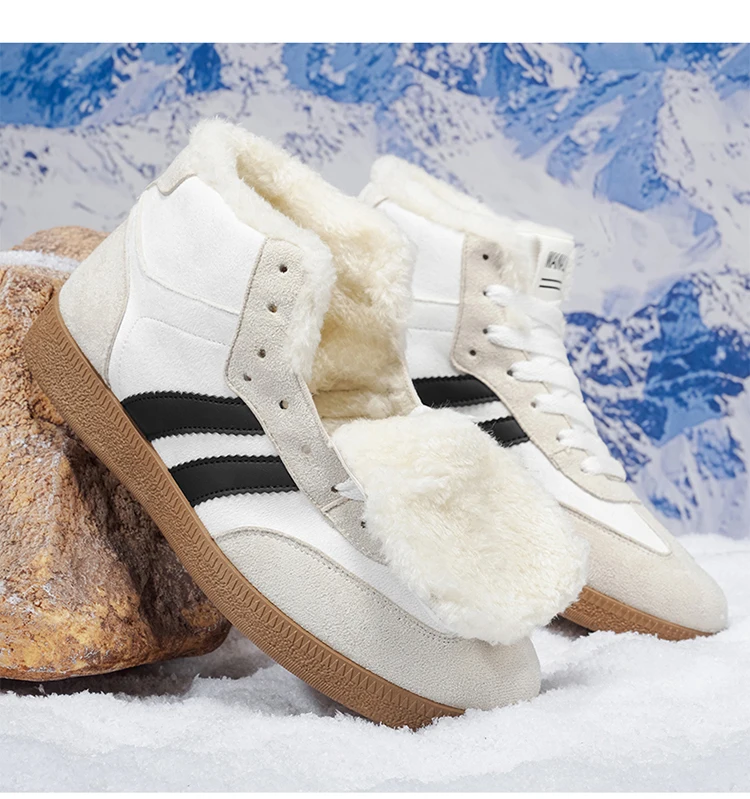 Hohe Schneestiefel, hohe, isolierte Boardschuhe, Winter-Wärmeisolierung, stilvolle, sportliche Freizeitschuhe für Herren, bequem und – Detail 18