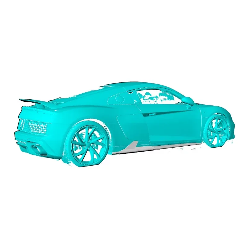2023 Facelift New R8 Custom Dry Carbon Side Skirts Winglet Set For Audi R8 V10 GT Performance Coupe 2-Door