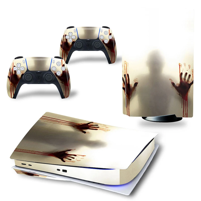 

The Walking Dead Skin Sticker for PS5 Standard Disc Edition Decal Cover for PlayStation 5 Console & Controller PS5 Skin Sticker