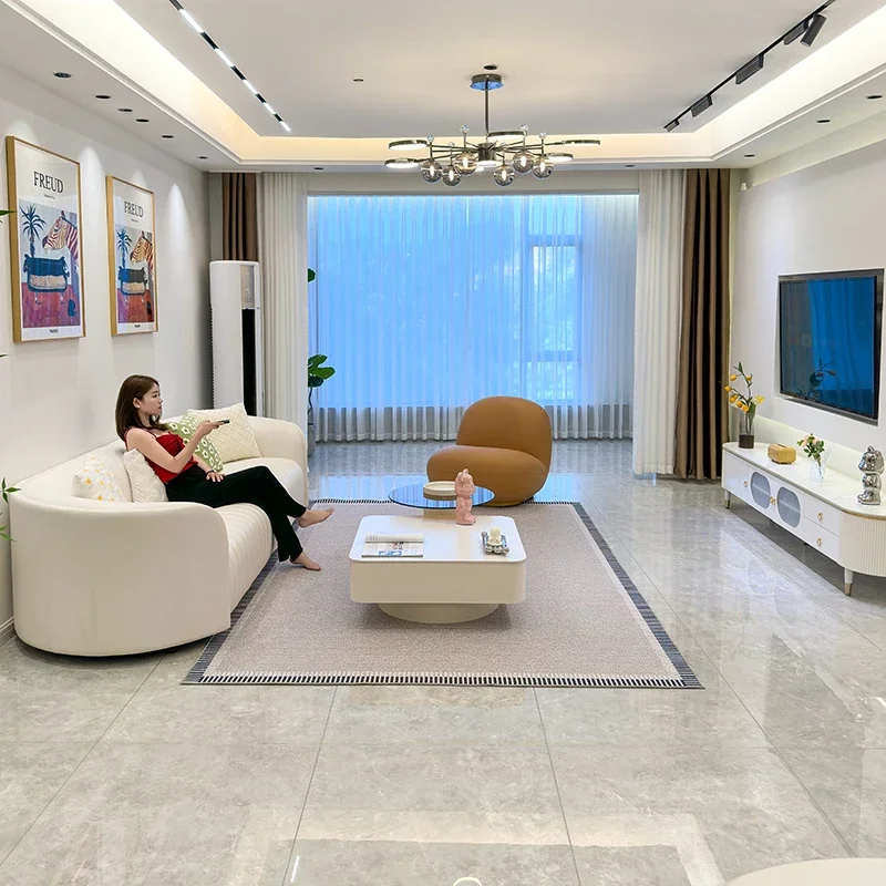 طبق الاصل أريكة مقاومة للماء غرفة المعيشة Loveseat الشمال الفاخرة صالة أريكة صالون تصميم شقة حديثة موبليس الأثاث العصري