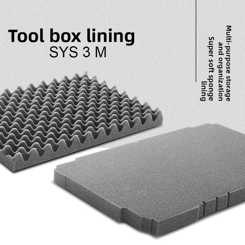 Toolbox lining, cushioning and high fit M-type sponge DIY mesh lining, economical top cover, bottom layer, mesh lining