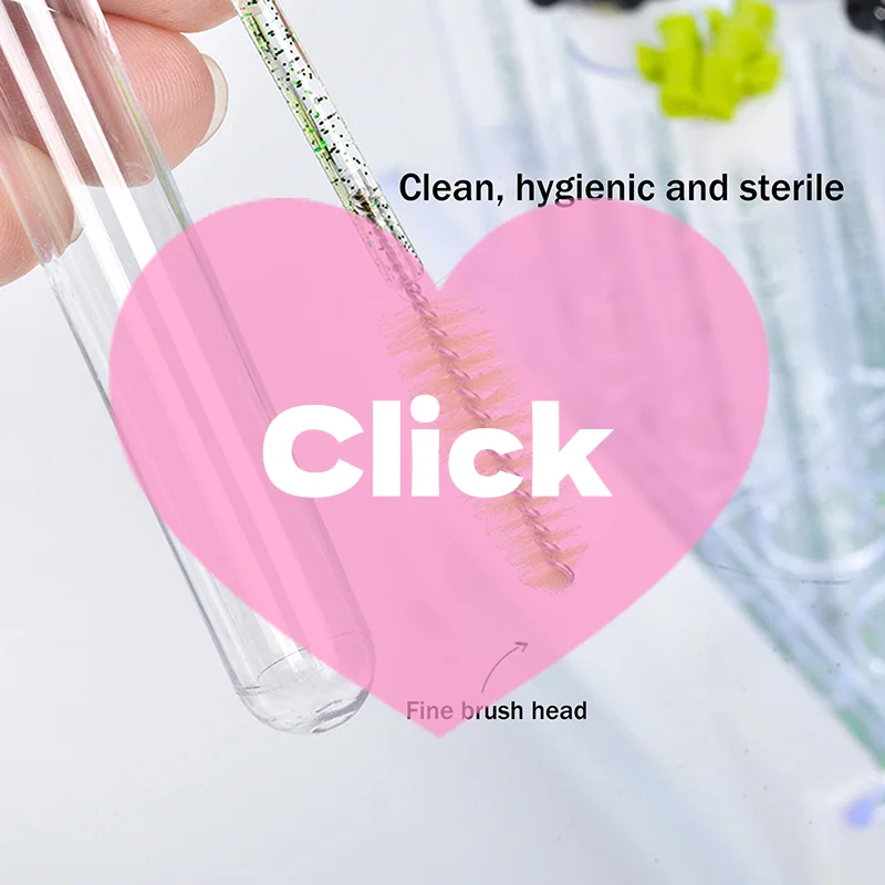 1/2/5 個かわいいパンダ竹まつげブラシチューブクリスタルラッシュマスカラワンド眉毛コームスプーリーアプリケーターメイクアップツール