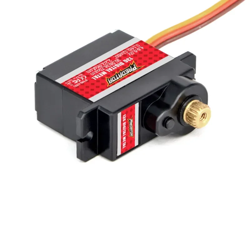 4PCS FMS Predator 13g Full Metal Gear Digital Mini Servo 300mm Cable for RC Airplane Car Helicopter