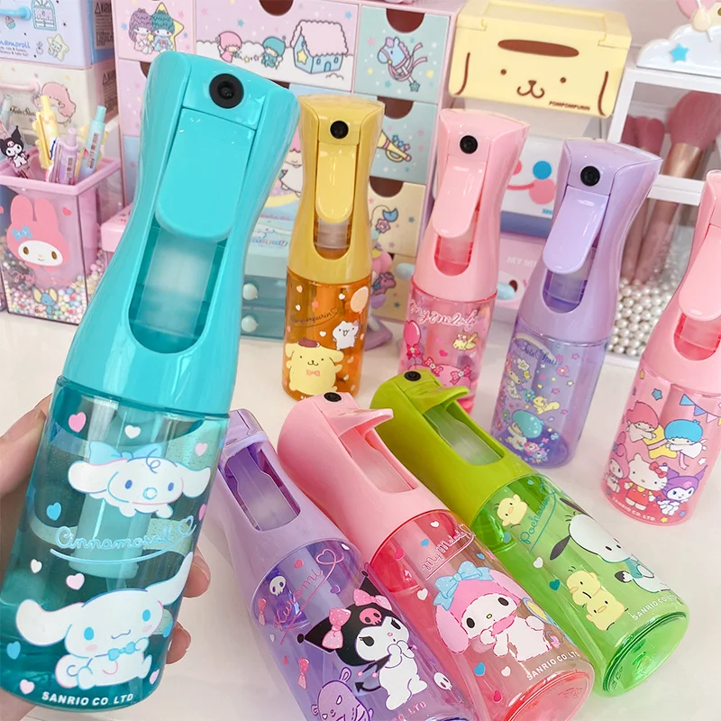 200ml Kawaii Sanrio Hello Kitty Spray Bottle Kuromi My Melody Cute Large Capacity High Pressure Continuous Hydration Sprayer