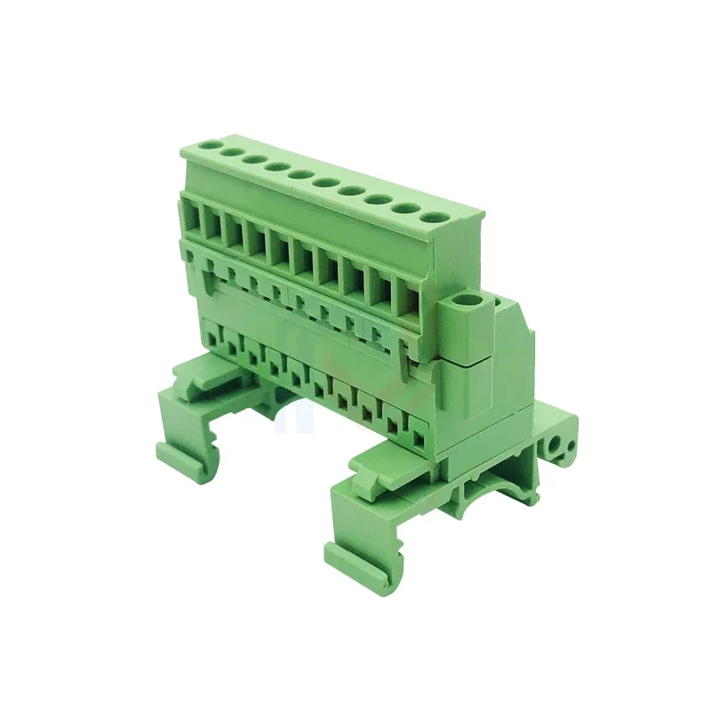 1Sets/lot Solder-free rail 2EDG-UVKM-5.08mm 2P3P4P5P6P7P8P9P10P-24P with flange fixed 35mm rail mounting plug-in terminal block