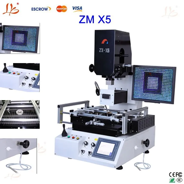 ZX-X5 Automatic optical alignment system bga rework machine suitable for laptop,pc,xbox360,mobile,ps3