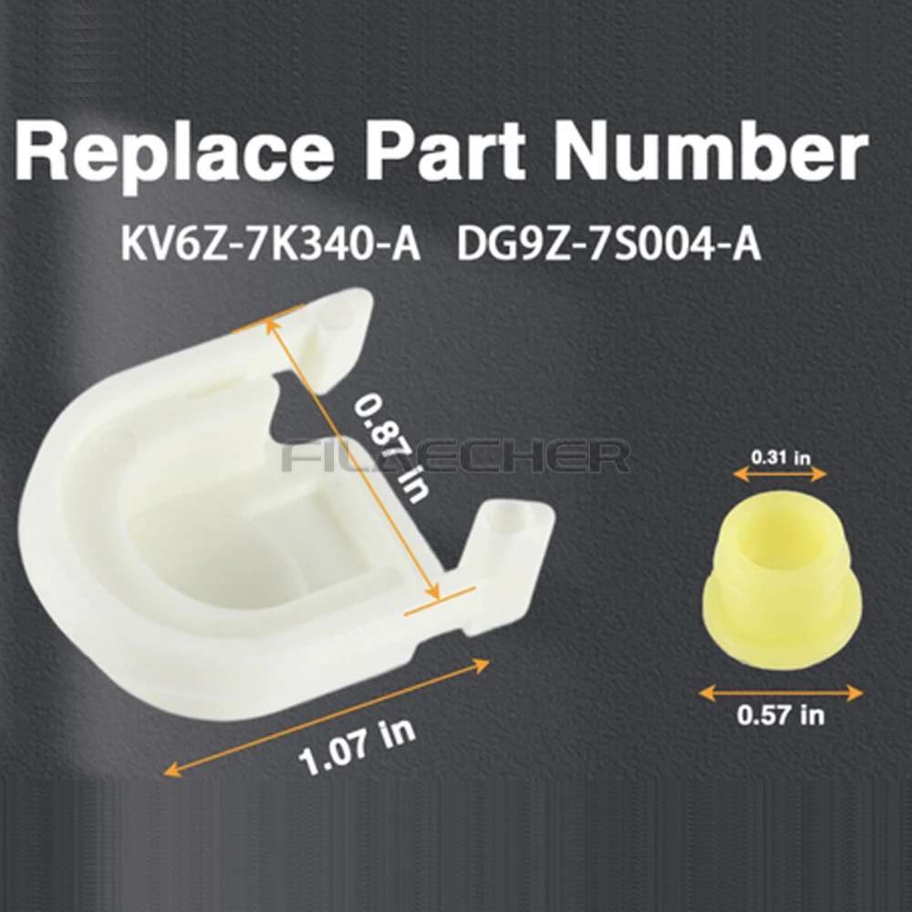 Transmission Shifter Cable Bushing with Cap for Ford Edge 2015-18 Fusion 13-16 Escape 13-19 Transit Connect 13-21 C-Max 13-18
