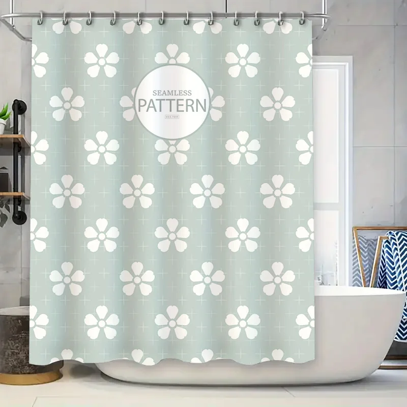 

Floral Seamless Pattern Shower Curtain Elegant Blue White Design for Bathroom Decor (Size72x72) Available on AliExpress