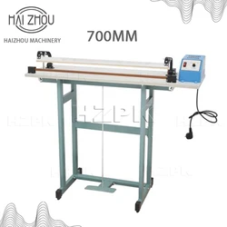 HAIZHOU Foot Pedal Impulse Sealer Heat Bag Sealing Machine for Plastic Bags PVC Film Floor Type 700mm SF-700