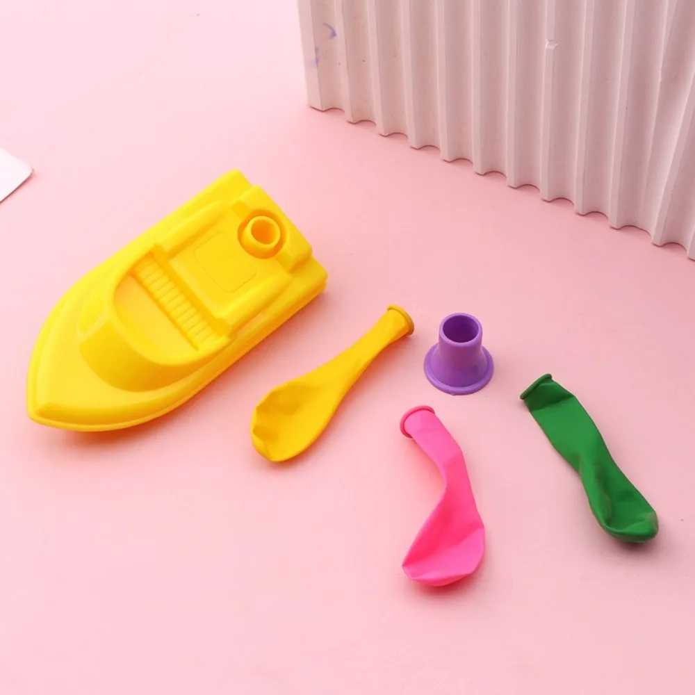 New With 3 Balloons Balloon Power Boat DIY Science Experiment Bathing Toy Educational Equipment Inertia Toy Kindergarten