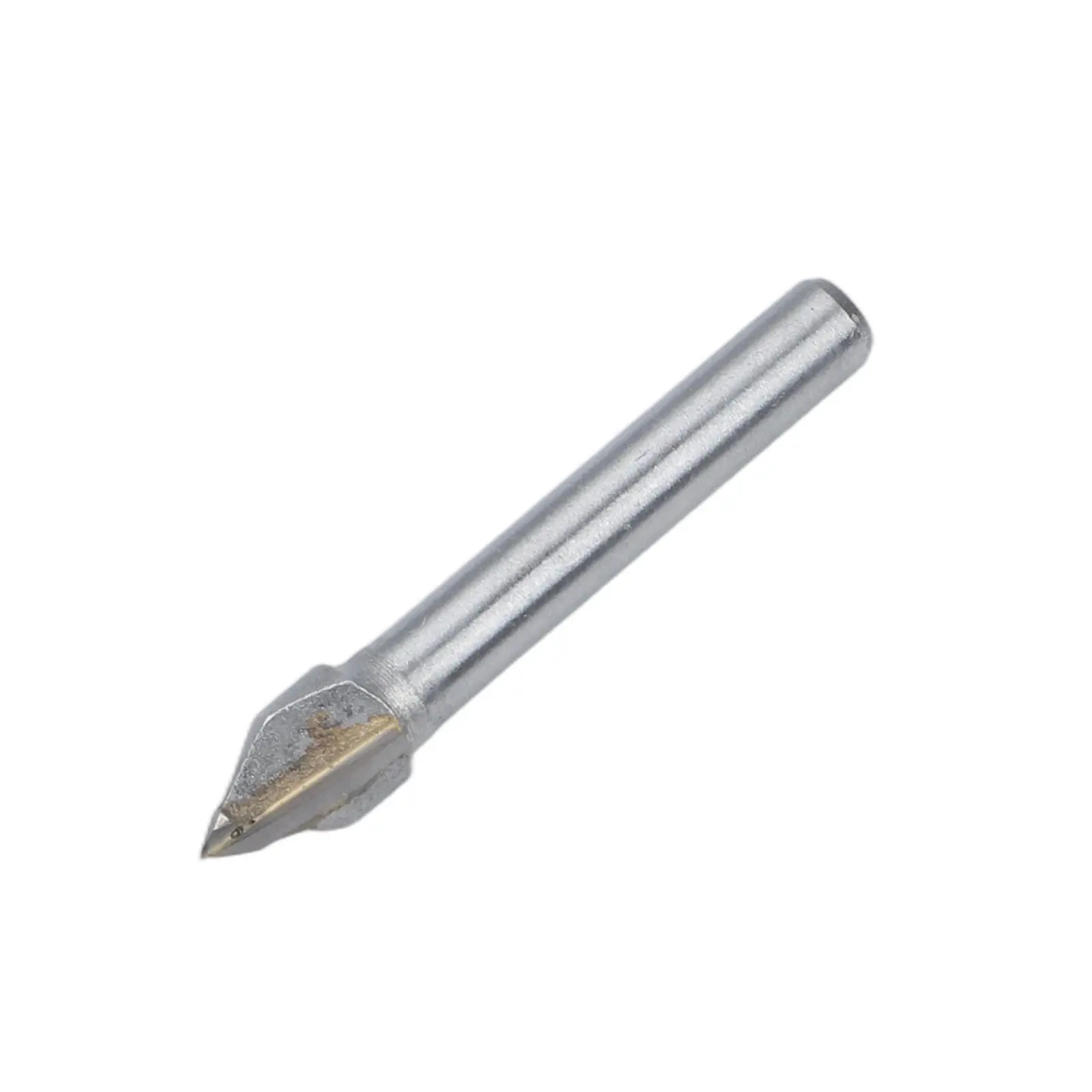 Engraving Router Bit Silver V Shape Router Bit Double-edged 10mm Cutting Diameter 6mm Shank 50mm Overall Length