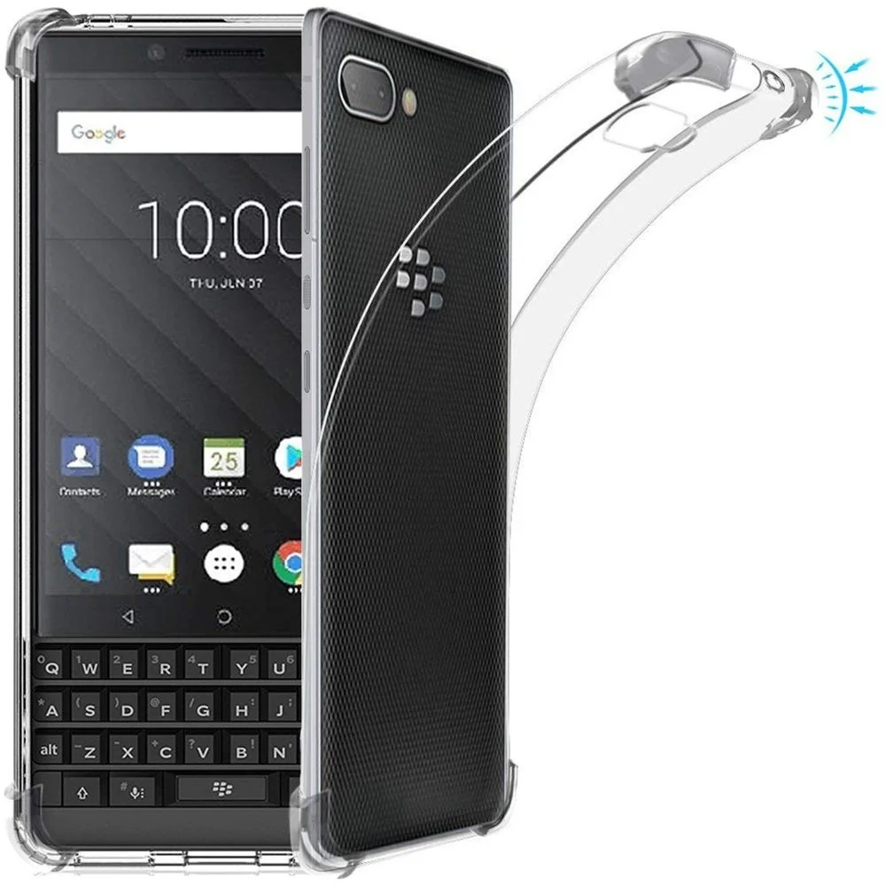 EUCAGR For Blackberry Keyone Key 2 Two BBF100 Case Clear TPU Silicone Airbag Soft Back Cover Case for Blackberry Key one Two - view 5